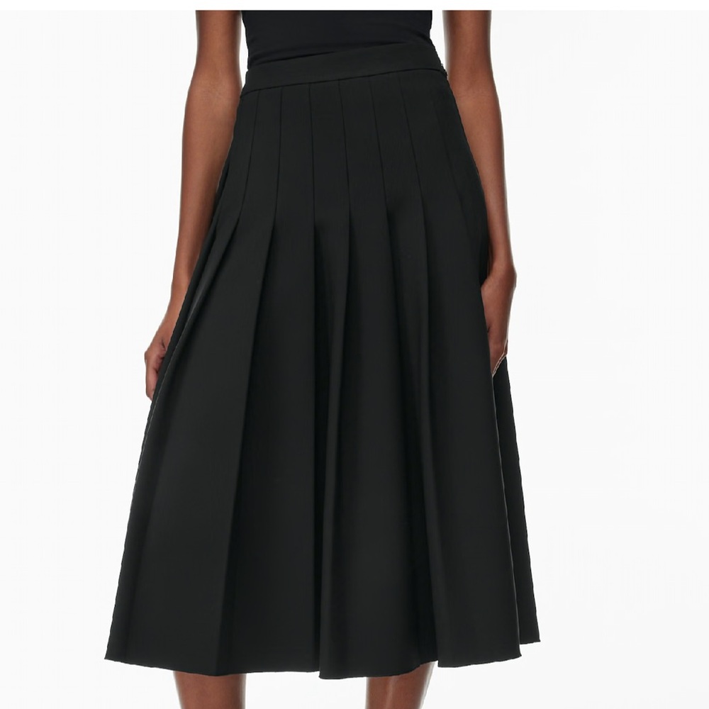 Aritzia Didi Babaton Black Pleated Skirt - Picture 3 of 12